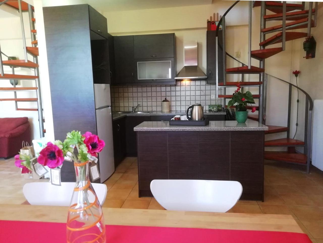 Point Twins Apartments Vrontádos Dış mekan fotoğraf