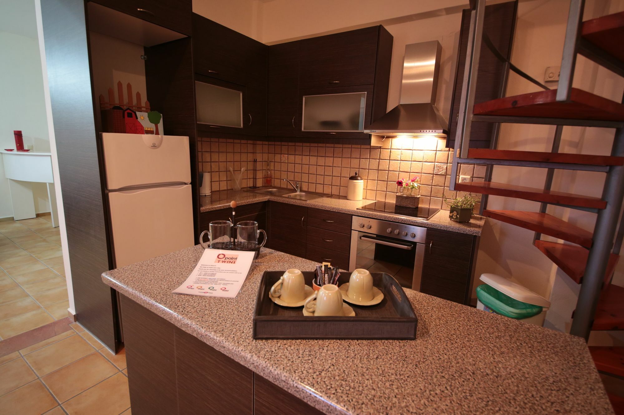 Point Twins Apartments Vrontádos Dış mekan fotoğraf